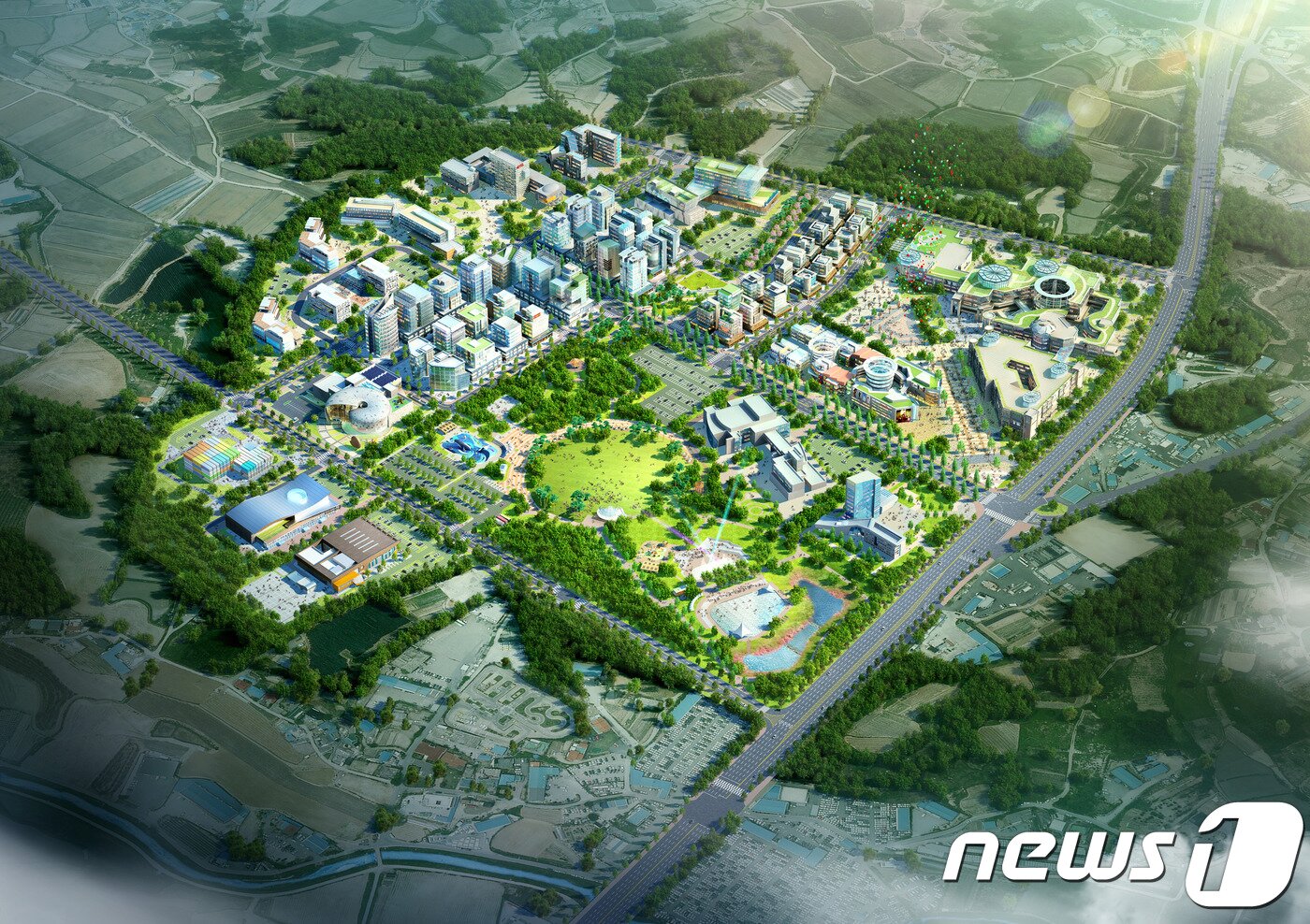 본문 이미지 - 청주밀레니엄타운 조감도ⓒ News1