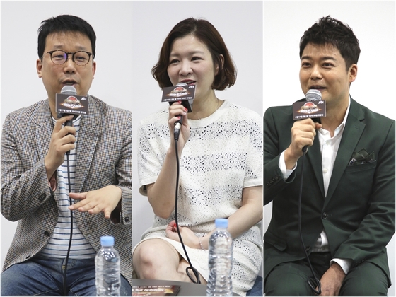 (왼쪽부터) 조승욱 CP, 김희정 PD, 전현무/ JTBC © News1