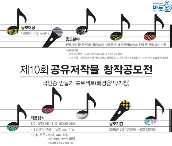 '제10회 공유저작물 창작공모전' 포스터 © News1