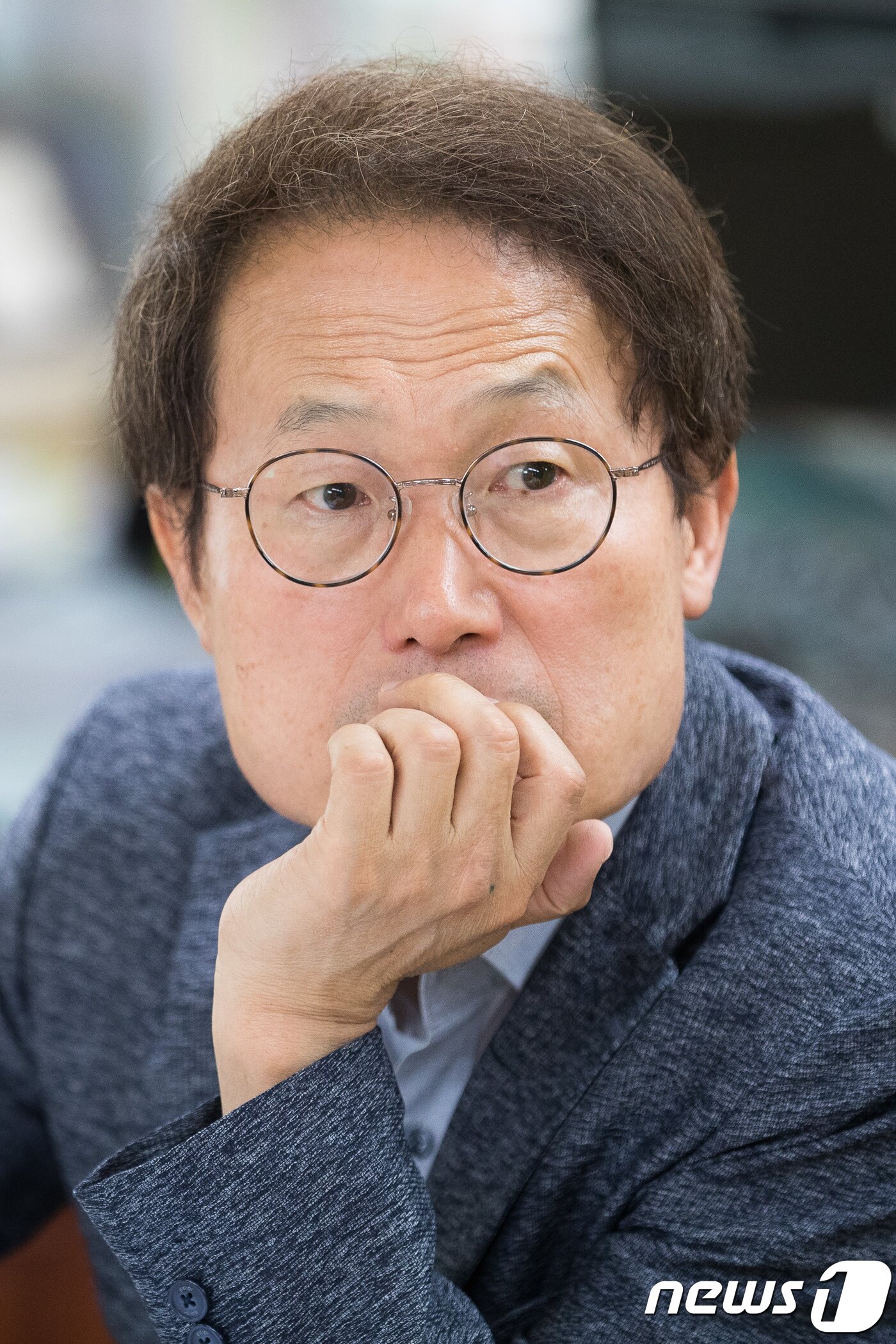 본문 이미지 - 조희연 서울시교육감이 28일 서울 종로구 서울시교육청에서 뉴스1과 인터뷰하고 있다. 2018.6.28/뉴스1 ⓒ News1 유승관 기자