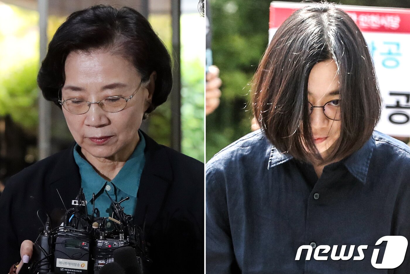 본문 이미지 - 조양호 한진그룹 회장의 부인 이명희 전 일우재단 이사장(왼쪽)과 장녀 조현아 전 대한항공 부사장. /뉴스1 DB