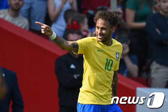 브라질 대표팀의 네이마르. © AFP=News1