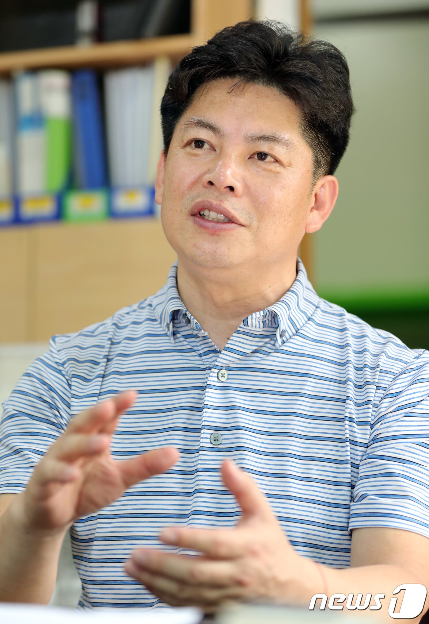 본문 이미지 - 이남석 블랙스프 대표가 전북 전주시 블랙스프 사무실에서 뉴스1 전북본부와 인터뷰를 하고 있다.2018.7.20/뉴스1 ⓒ News1 문요한 기자