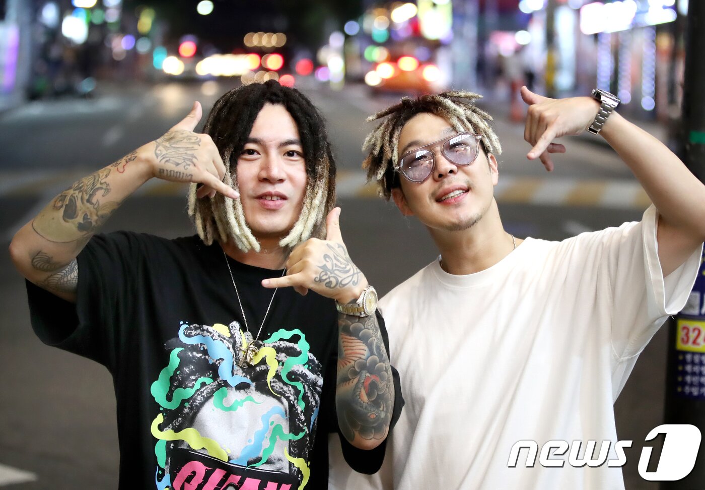 본문 이미지 - 2018.7.25.서울 홍대 하하김종국의 401. 레게 강 같은 평화 스컬, 하하(오른쪽) 인터뷰. ⓒ News1 권현진 기자