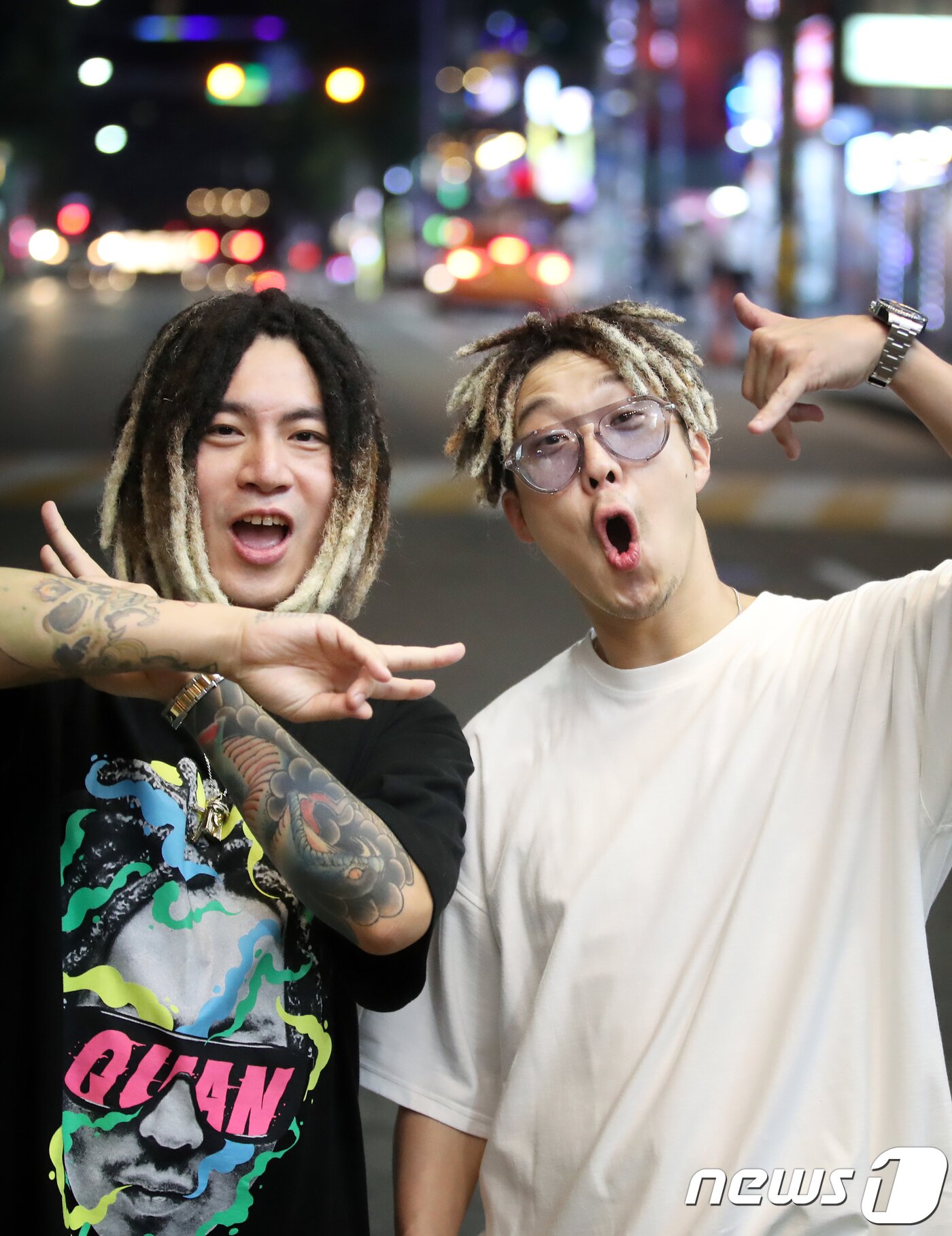 본문 이미지 - 2018.7.25.서울 홍대 하하김종국의 401. 레게 강 같은 평화 스컬, 하하(오른쪽) 인터뷰. ⓒ News1 권현진 기자