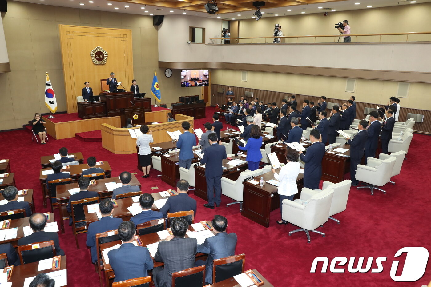 본문 이미지 - 제11대 충북도의회 개원식.ⓒ News1 D.B