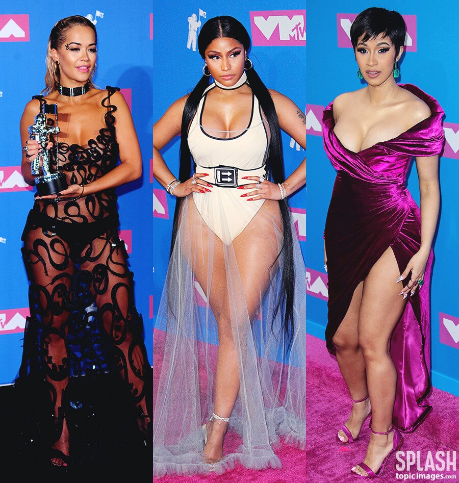 본문 이미지 - 리타 오라(왼쪽부터), 니키 미나즈, 카디비