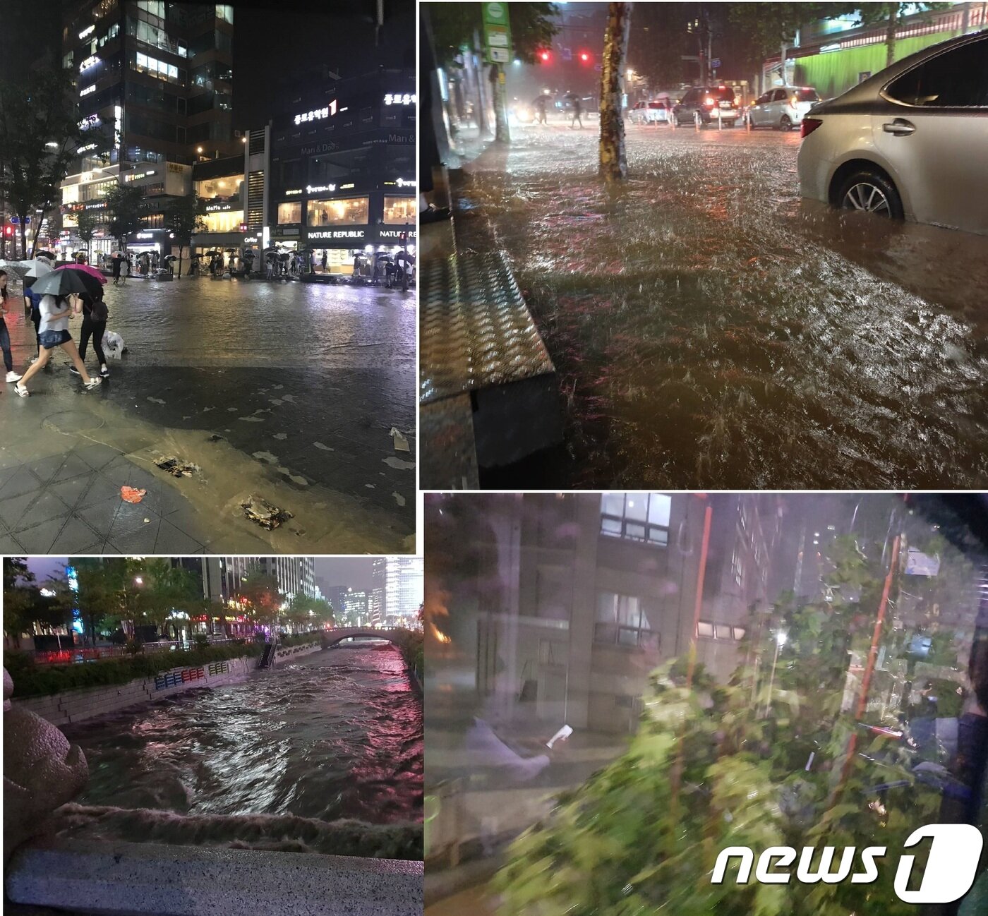 본문 이미지 - 28일 서울 집중호우로 인한 침수피해(SNS 갈무리)ⓒ News1