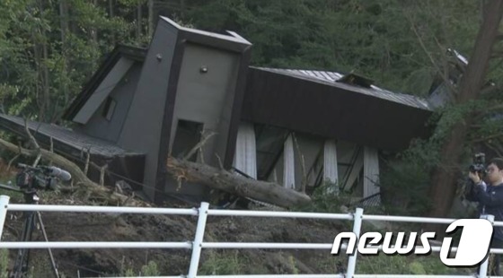 홋카이도 지진 현장 <출처= NHK 갈무리> © News1