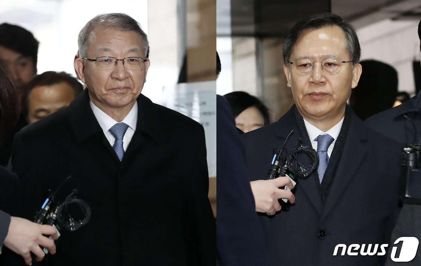 본문 이미지 - 사법농단 의혹 정점으로 지목된 양승태 전 대법원장(왼쪽)과 박병대 전 대법관.2019.1.23/뉴스1 ⓒ News1 이승배 기자