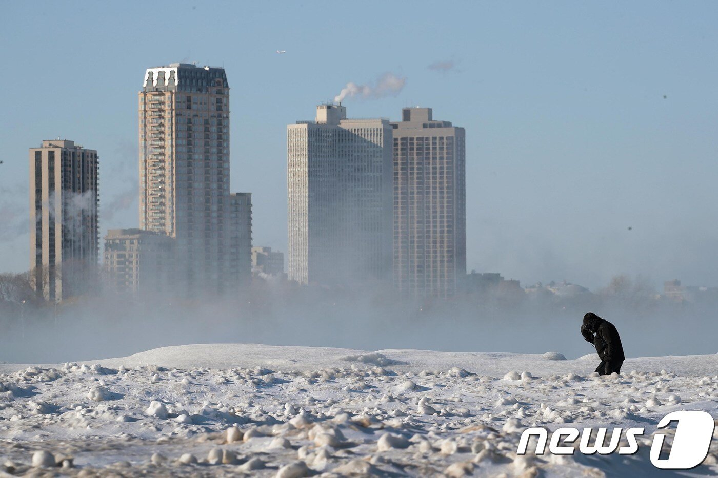 본문 이미지 - 미시간호에서 바라본 시카고 중심가. ⓒ AFP=뉴스1