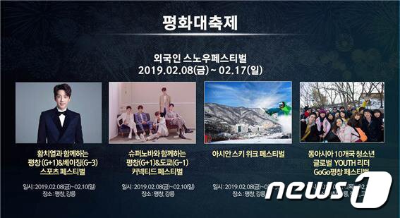 본문 이미지 - 외국인 스노우페스티벌 (강원도 제공) 2019.1.31/뉴스1 ⓒ News1 하중천 기자