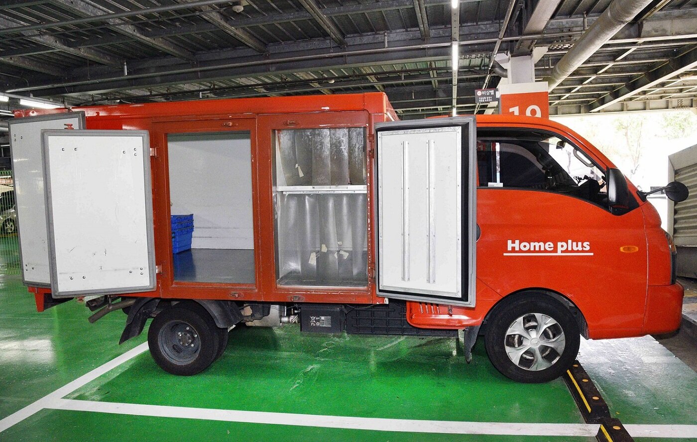 본문 이미지 - 홈플러스 원천FC 3실 배송차량 ⓒ 뉴스1(홈플러스 제공)