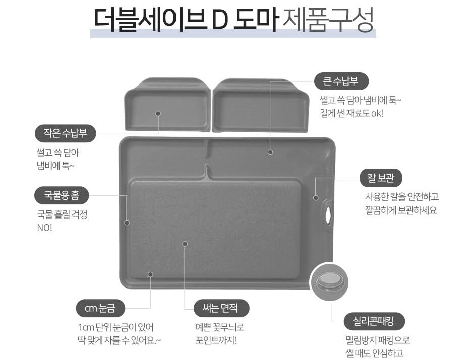 본문 이미지 - 더블세이브D도마 제품구성(제이엠그린 홈페이지 갈무리) ⓒ 뉴스1