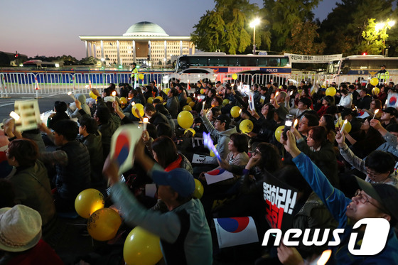 국회 앞 검찰개혁 목소리