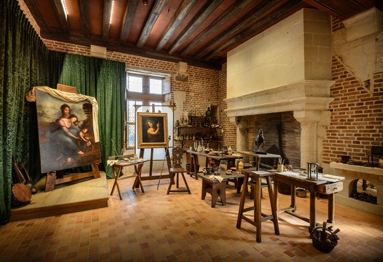 클로 뤼레 성의 레오나르도 다빈치 아틀리에
