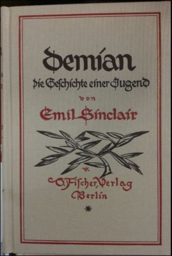 본문 이미지 - 1919년 베를린에서 출판된 에밀 싱클레워 저자의 '데미안'. 조성관 작가 제공