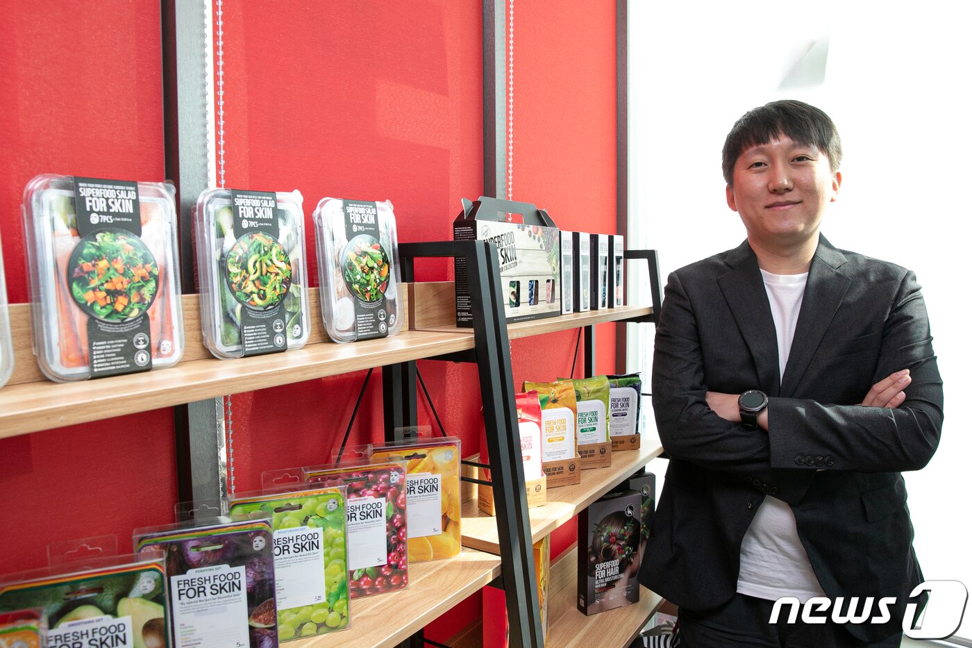 본문 이미지 - 곽태일 팜스킨 대표가 31일 서울 강남구 팜스킨 서울사무소에서 뉴스1과 인터뷰하고 있다. 2019.10.31/뉴스1 ⓒ News1 이승배 기자