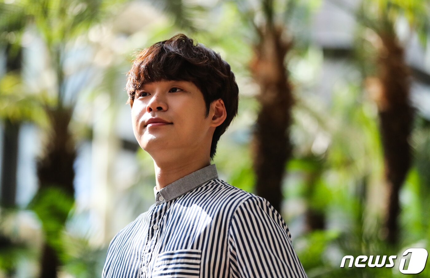 본문 이미지 - 배우 윤지온이 4일 서울 종로에서 인터뷰에 앞서 포즈를 취하고 있다. 2019.10.4/뉴스1 ⓒ News1 허경 기자