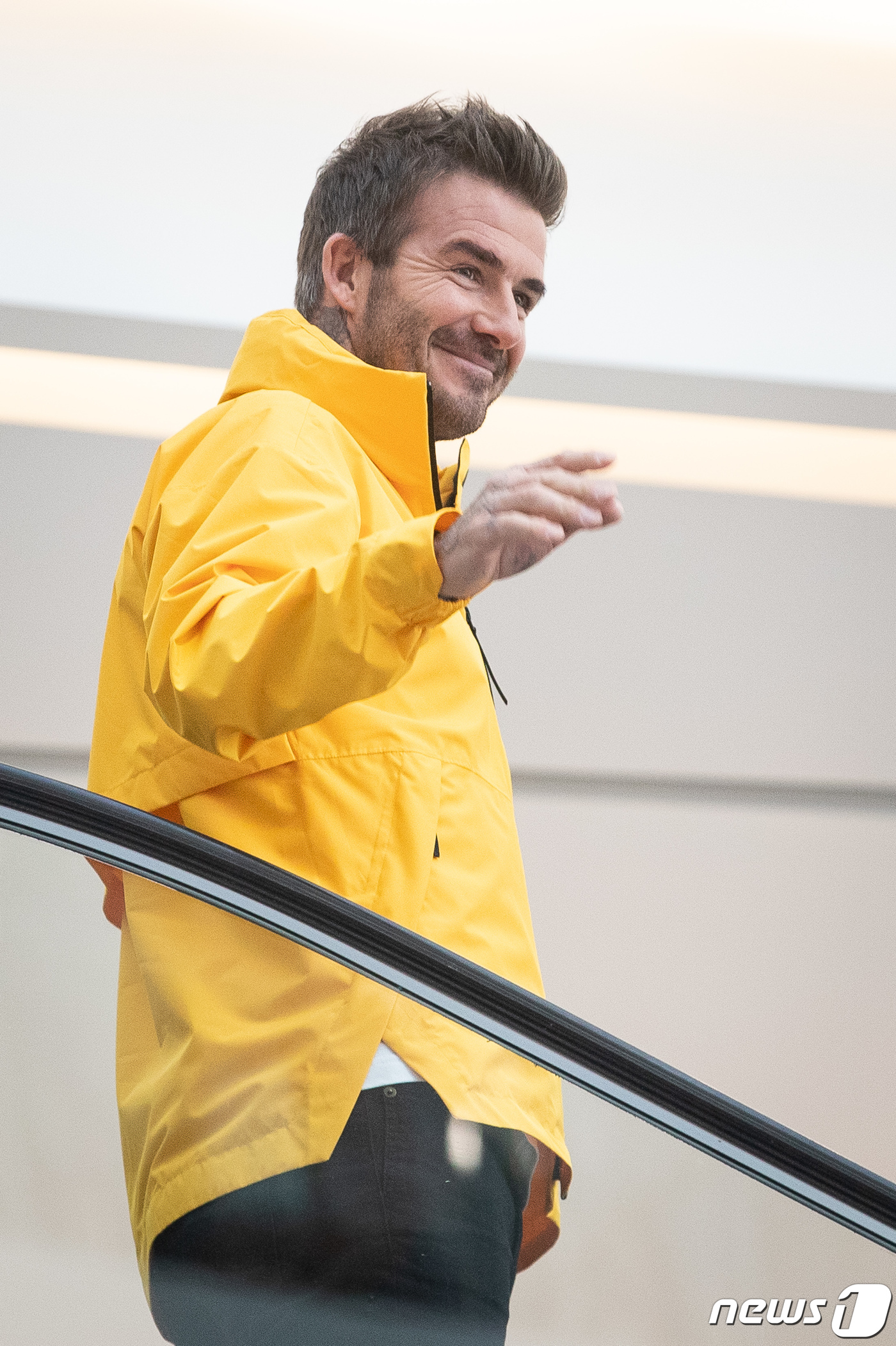 (서울=뉴스1) 유승관 기자 = 영국 축구스타 데이브드 베컴이 9일 서울 영등포구 타임스퀘어에서 열린 '아디다스 70주년 기념, 데이비드 베컴 방한 행사'에 참석하고 있다.아디다스 …