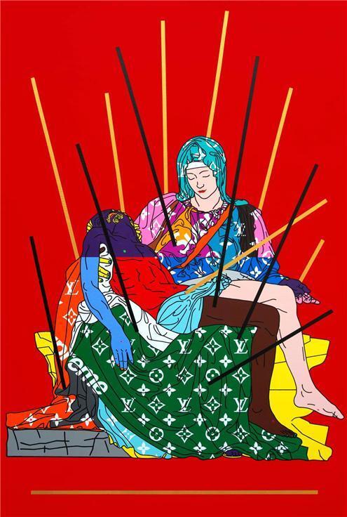 본문 이미지 - 아트놈, 피에타, acrylic on canvas, 130.3x193.9㎝, 2018.(슈페리어갤러리 제공)ⓒ 뉴스1