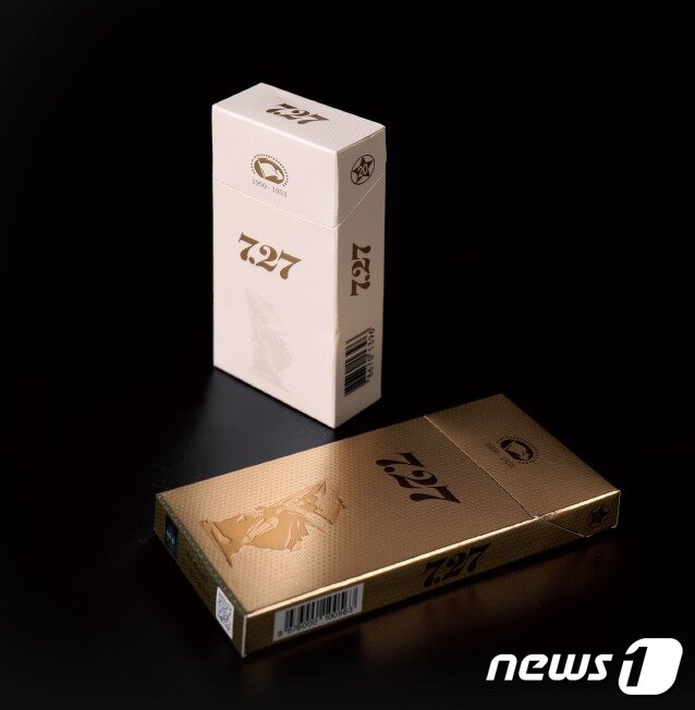 본문 이미지 - 북한이 생산하는 담배 '7.27'(강동완 교수 제공) ⓒ 뉴스1