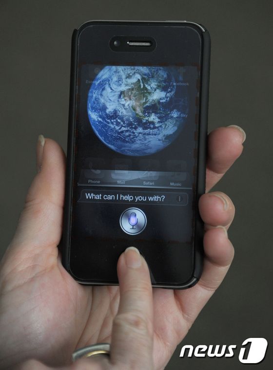 애플의 지능형 개인 비서 소프트웨어 시리.(자료사진) © AFP=뉴스1