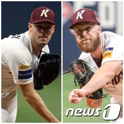 본문 이미지 - 제이크 브리검(왼) 에릭 요키시. ⓒ 뉴스1