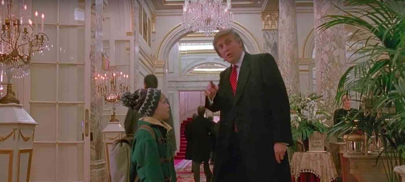 영화 '나홀로집에2' 한 장면. 트럼프 대통령이 등장한다.
