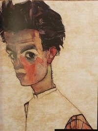 본문 이미지 - 에곤 쉴레의 '자화상'