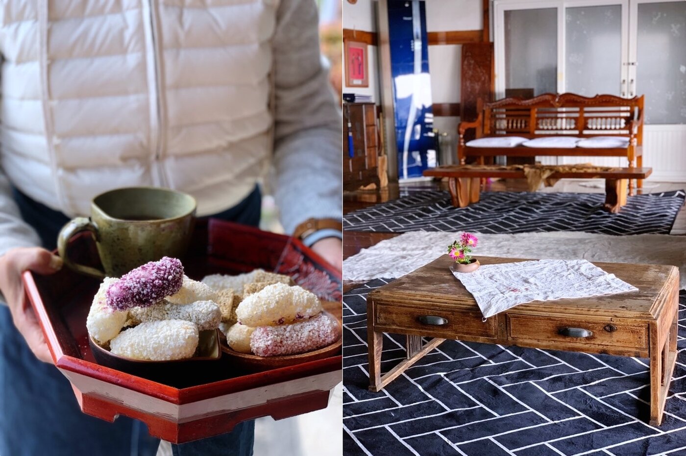 본문 이미지 - 주인장이 내어주는 대추차와 곳곳의 손때 묻은 소품에서 예스러움이 느껴진다ⓒ 뉴스1