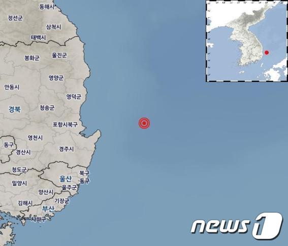 본문 이미지 - 10일 낮 12시53분쯤 경북 포항시 북구 앞바다에서 규모 4.0의 지진이 발생했다.ⓒ 뉴스1