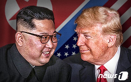 Kim Jong Un, General Secretary of the Workers&#39; Party of Korea, and Donald Trump, President of the U.S. / News1