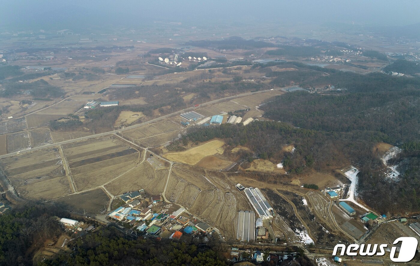 본문 이미지 - SK하이닉스 용인 반도체 클러스터 부지. /뉴스1 ⓒ News1 조태형 기자