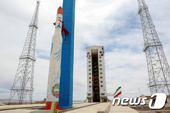 이란의 인공위성 발사 로켓 © AFP=뉴스1