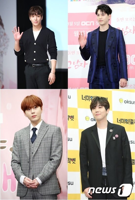 본문 이미지 - 가수 최종훈, 이종현, 이홍기, 용준형(왼쪽 위부터 시계방향) ⓒ 뉴스1