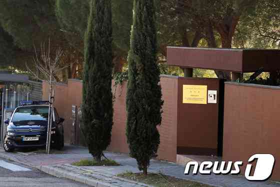 스페인 마드리드 주재 북한 대사관. © 로이터=뉴스1