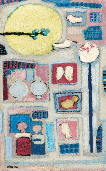 본문 이미지 - 김환기 '정원 II' oil on canvas 53&times;33.4cm (10), 1957