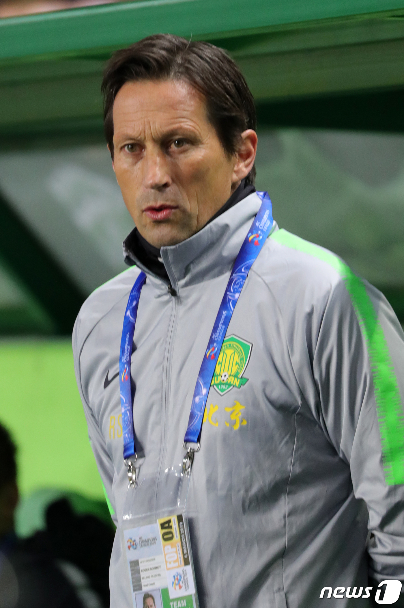 (전주=뉴스1) 문요한 기자 = 6일 오후 전북 전주시 전주월드컵경기장에서 열린 2019 아시아축구연맹(AFC) 챔피언스리그 조별리그 1차전 전북 현대와 베이징 궈안의 경기 전 베 …