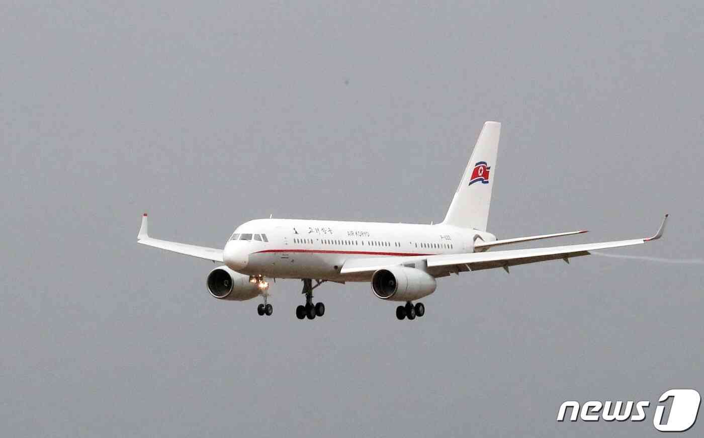 북한 고려항공 여객기. 2019.4.23/뉴스1 © News1 이재명 기자