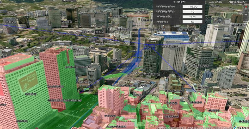 본문 이미지 - 세종대로 가시권 시뮬레이션(서울시 제공).ⓒ 뉴스1
