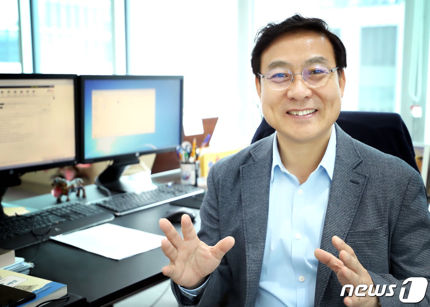 본문 이미지 - 이윤학 BNK자산운용 대표. 2019.4.5/뉴스 ⓒ News1 권현진 기자