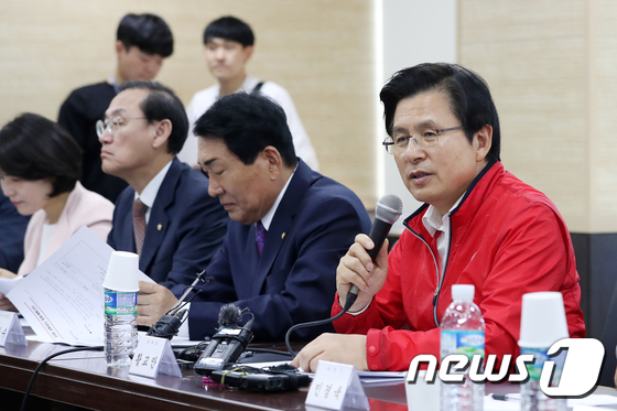 인천 중소기업 대표들 만난 황교안
