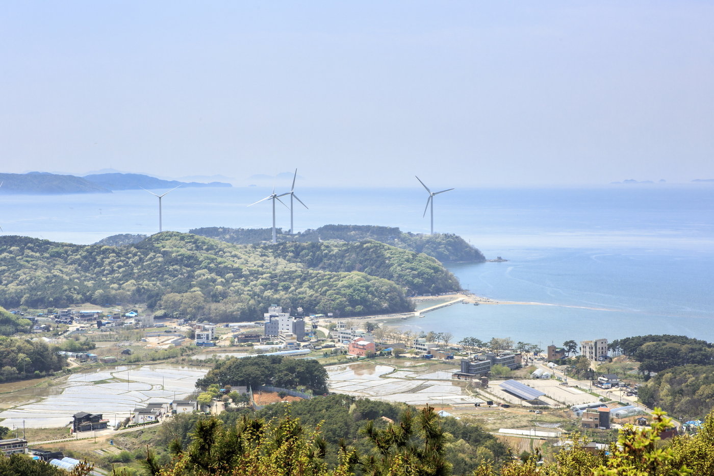본문 이미지 - 국사봉에서 바라보는 영흥도 전망