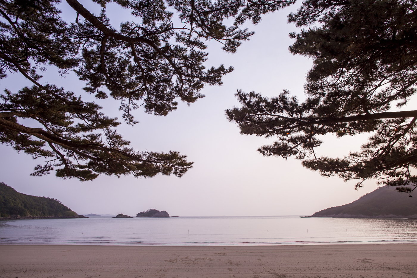 본문 이미지 - 분계해수욕장의 저물 무렵