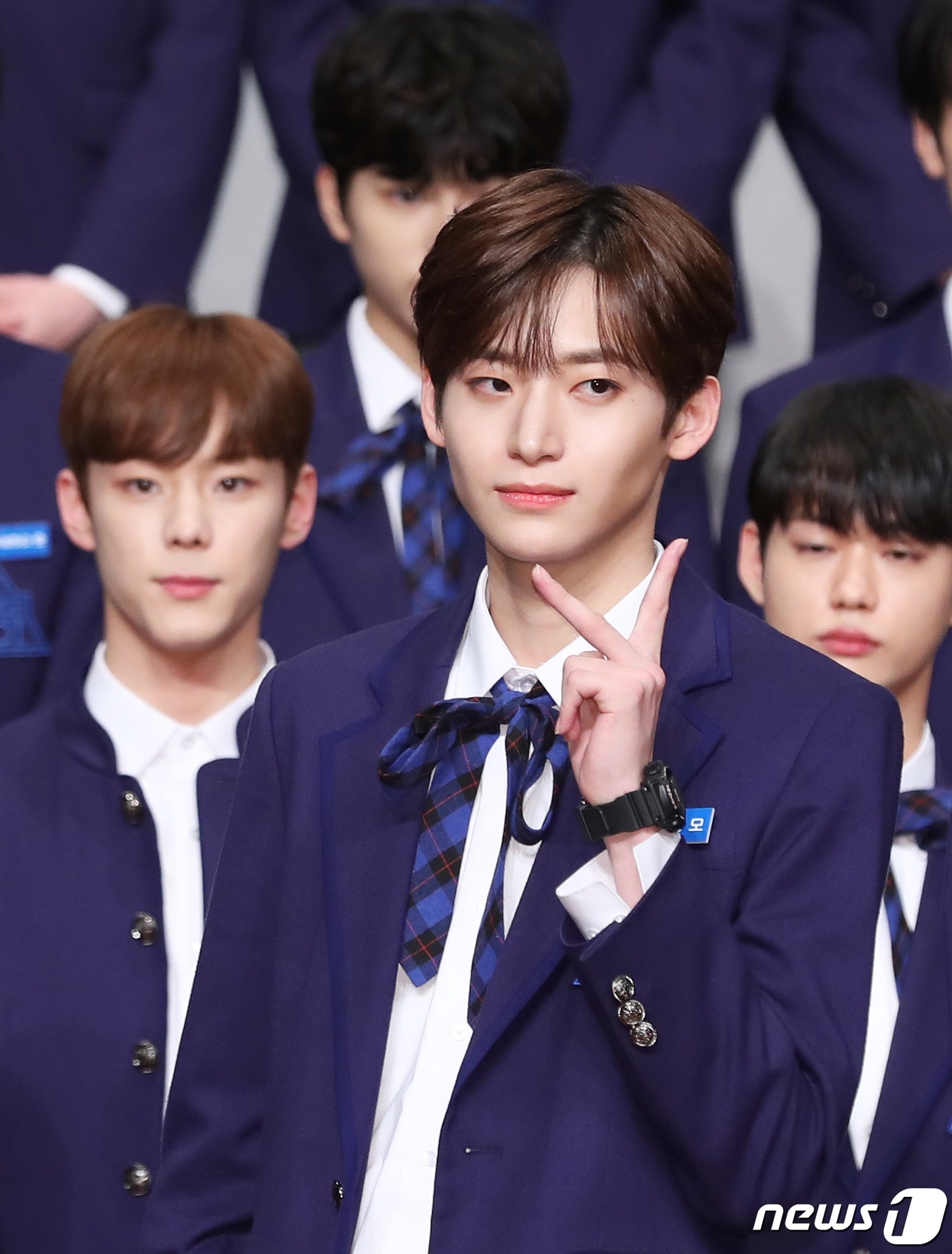 (서울=뉴스1) 권현진 기자 = 스타쉽 구정모가 지난 30일 오후 서울 여의도 63컨벤션센터에서 열린 글로벌 보이그룹 육성 프로젝트 Mnet ‘프로듀스 X 101’ 제작발표회에 참 …