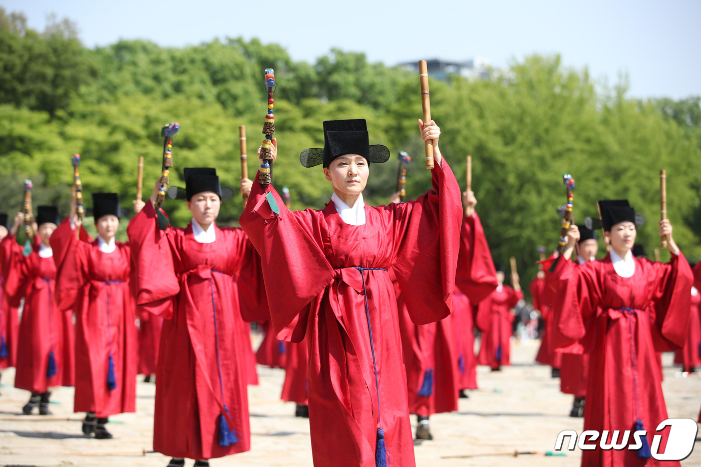 종묘대제에서 보는 팔일무 - 뉴스1