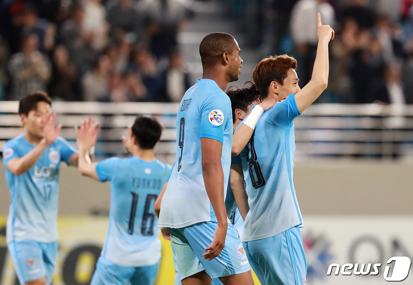 (대구=뉴스1) 공정식 기자 = 8일 대구 북구 고성동 포레스트 아레나(DGB대구은행파크)에서 열린 아시아축구연맹(AFC) 챔피언스리그(ACL) 조별리그 5차전 대구FC와 멜버른 …