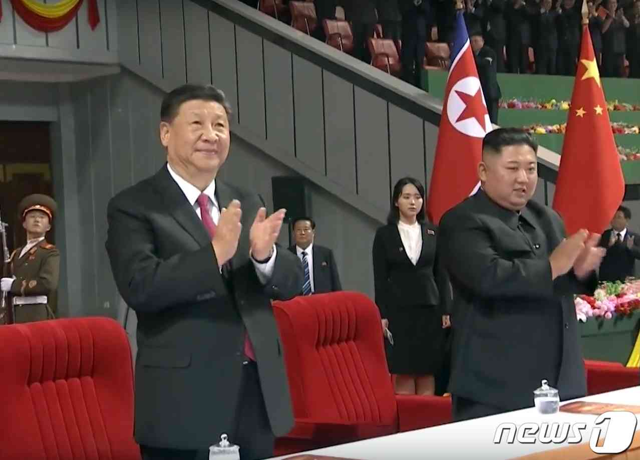 시진핑 중국 국가주석과 김정은 북한 노동당 총비서. (CCTV 캡쳐) 2019.6.21/뉴스1