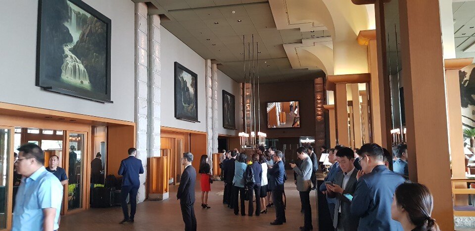 본문 이미지 - 30일 오전 그랜드 하얏트 호텔 로비ⓒ 뉴스1